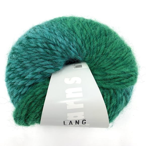 LANG Other - Lang Yarns Tosca 1 Ball Wool Acrylic Striping Bulky Green Blue 50 g 100 yds